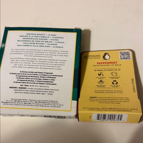 Burt's Bees Lip Balm Gift Set - Yellow & Red Tubes - Picture 2 of 2